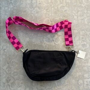 Citymouse classic Crossbody Bag with Pink Strap